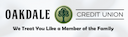 Oakdale Credit Union bank logo