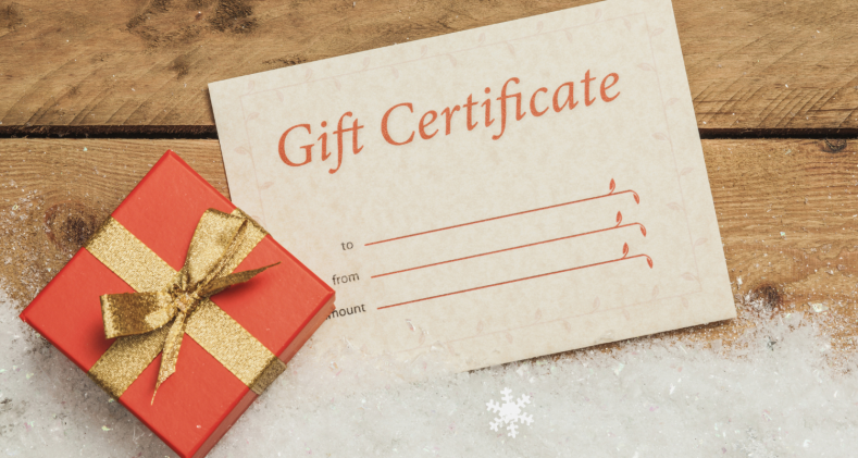 Gift certificate