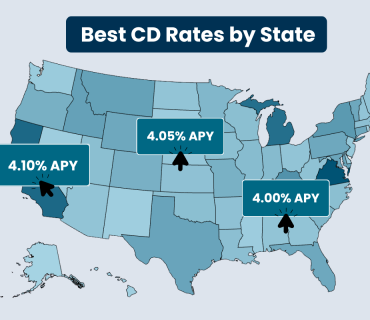 CD Valet Best Rates Map Shows Where Savers Can Find the Best 12-Month CD Rates by State